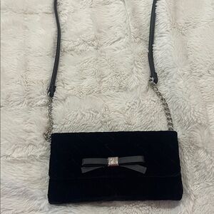 Nine West Black Crossbody Bag with Bow Detail